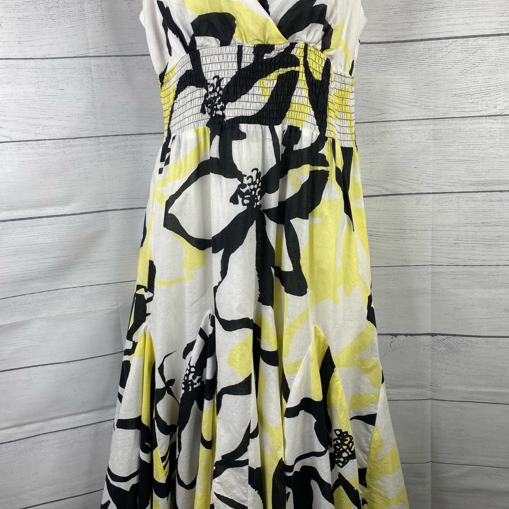Bisou Bisou Michele Bohbot Womens Floral Hawaiian Fit and Flare size 8 Dress - Picture 4 of 8